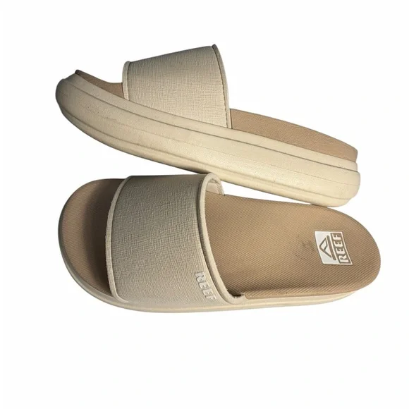 Reef Women's Cream Slide Sandals - Picture 5 of 10